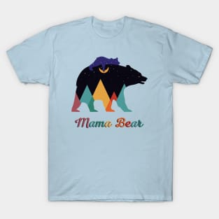 Mama Bear Abstract Geometry Design T-Shirt